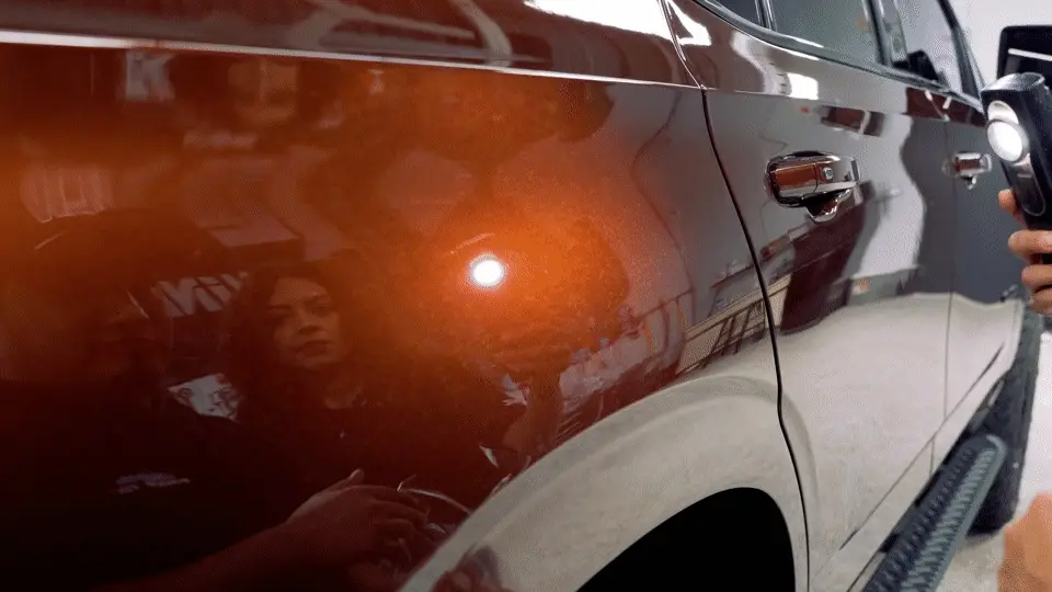 Picture of polished paint on Chevy Tahoe