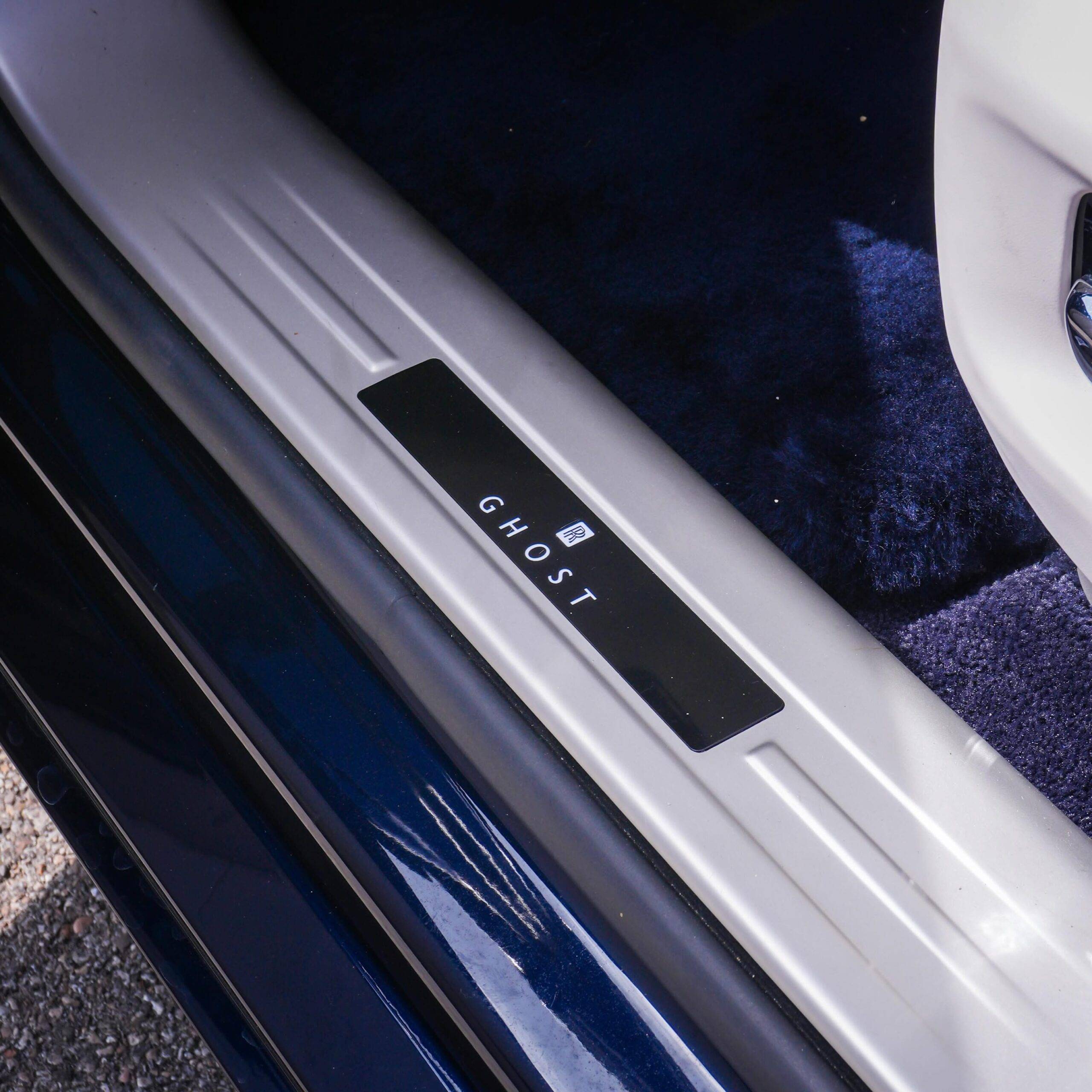 Rolls-Royce Ghost Illuminated Door Sill Detail UV Protection Vehicle Window Film Wheeling